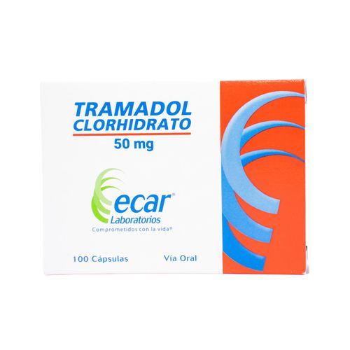 Tramadol Tramadol Clorhidrato 50 Mg Caja X 100 Cápsulas Ecar