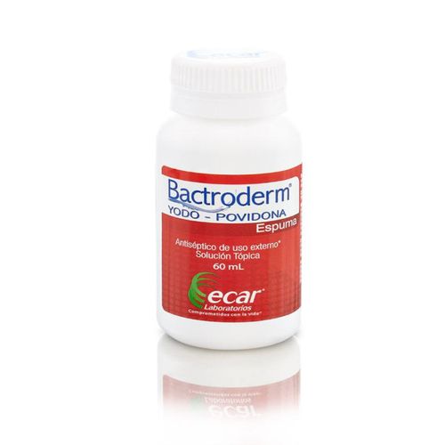 Yodopovidona Bactroderm Espuma 8% Frasco X 120 Ml Solución Ecar