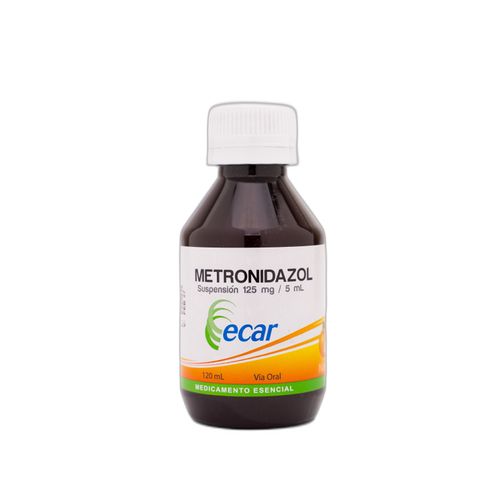 Metronidazol 125 Mg/5 Ml Frasco X 120 Ml Suspensión Ecar