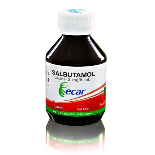 Salbutamol Jarabe 2 Mg/5 Ml Frasco X 120 Ml Ecar