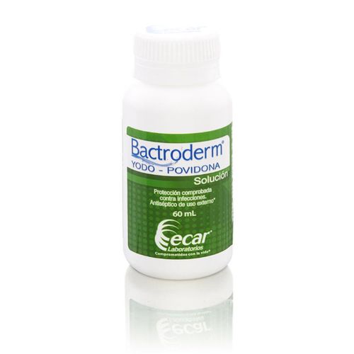Yodopovidona Bactroderm 10 % Frasco X 60 Ml Solución Ecar