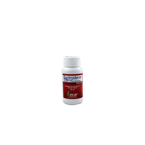 Yodopovidona Bactroderm Espuma 8% Frasco X 60 Ml Solución Ecar