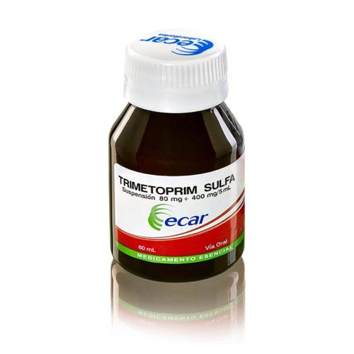 Trimetropin Sulfa 80/400 Mg Frasco X 60 Ml Suspensión Oral Frasco X 60 Ml Ecar