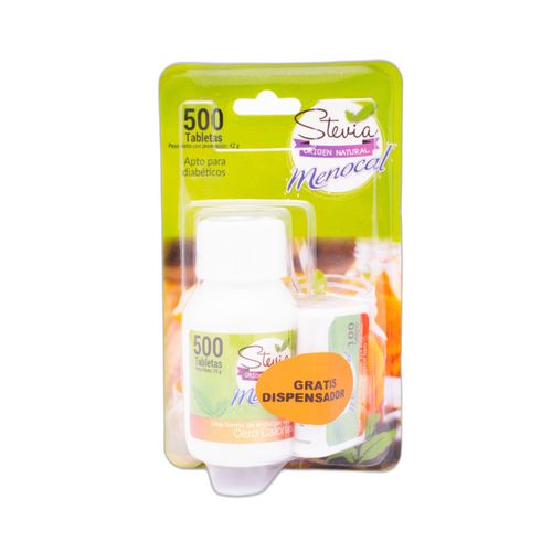 Menocal Stevia Caja X 500 Tabletas + Menocal Stevia Caja X 500 Tabletas Ecar