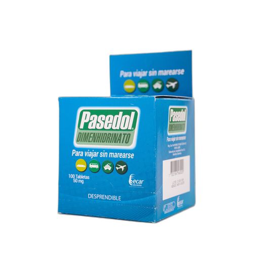 Pasedol Dimenhidrinato 50 Mg Caja X 100 Tabletas Ecar