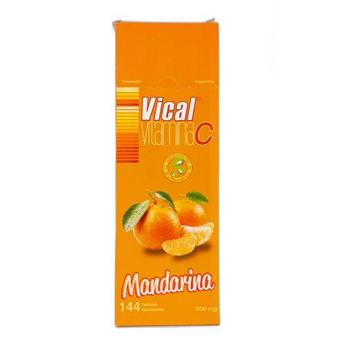 Vitamina C Mandarina 500 Mg Ascorbato De Sodio Ácido Ascorbico Caja X 144 Tabletas Ecar