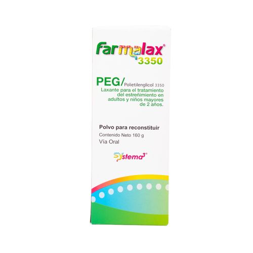 Farmalax Peg 3350 Polietilenglicol Frasco X 160 Gr Ecar