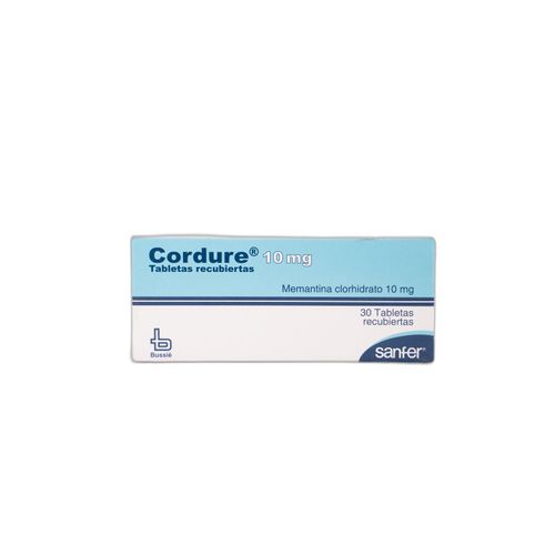 Cordure Memantina Clorhidrato 10 Mg Caja X 30 Tabletas Bussie