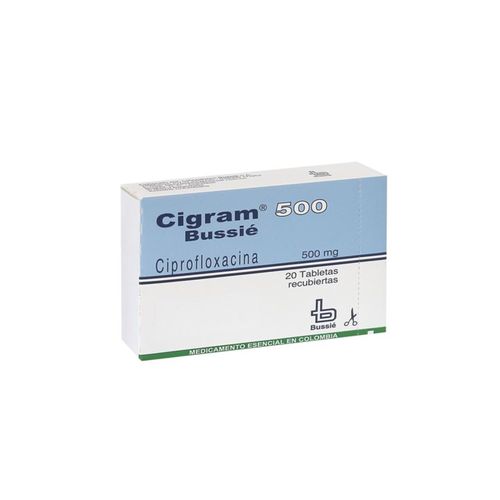 Cigram Ciprofloxacina 500 Mg Caja X 20 Tabletas Bussie