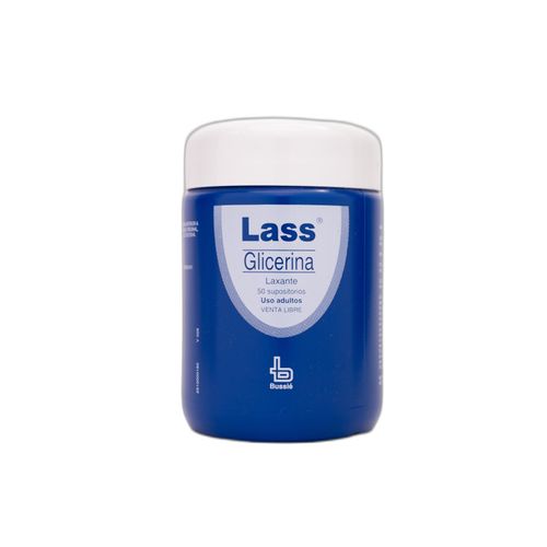 Supositorios Glicerina Adulto Lass Tarro X 50 Unidades Bussie