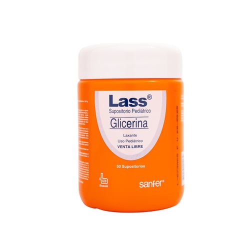 Supositorios Glicerina Pediátrico Lass Tarro X 50 Unidades Bussie