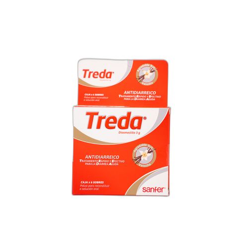 Treda Diosmectita 3 Gr Caja X 6 Sobres Granulado Bussie
