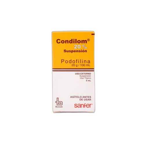 Condilom Podofilina Frasco X 5 Ml Suspensión Bussie