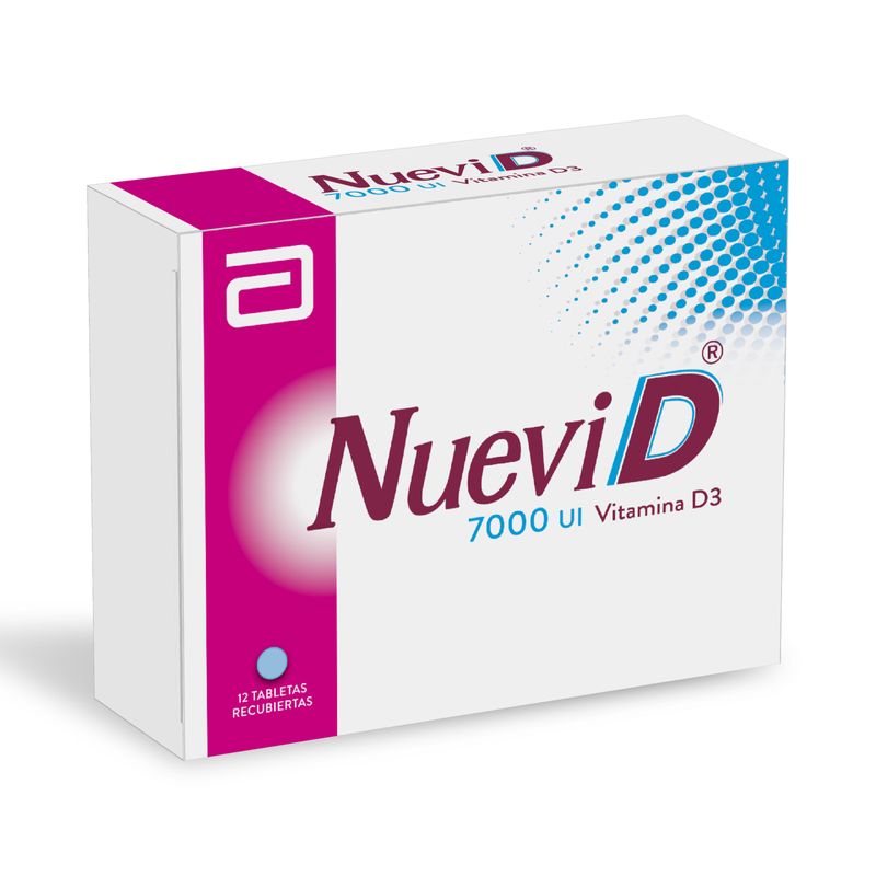 Nuevid Colecalciferol 7000 UI 12 Tabletas
