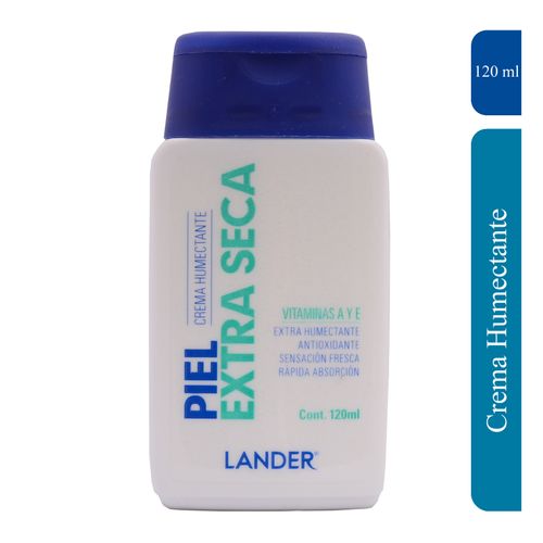 Crema Humectante Lander Nutritivo Para Piel Extra Seca Frasco X 120 Ml