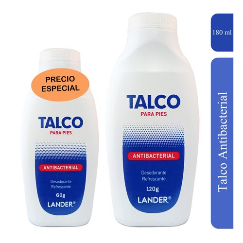 Talco Lander Sport Tarro 120 Gr + Tal Lander Sport 60 Precio Especial