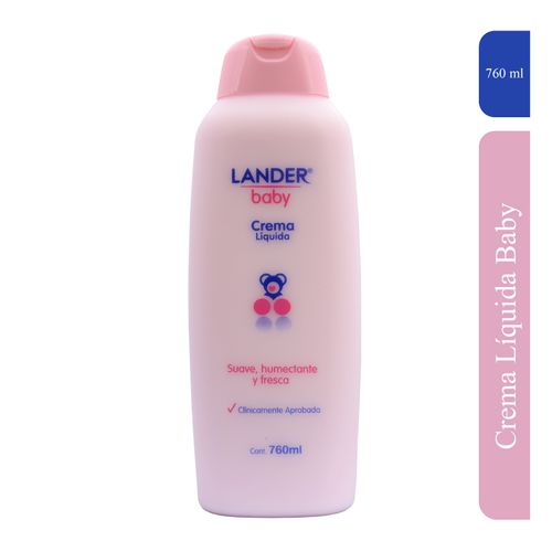 Crema Líquida Lander Para Bebé Frasco X 760 Ml