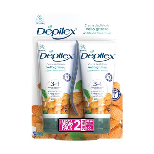 Crema Depilex Vello Grueso Tubo X 100 Gr 2X1 Belleza Express