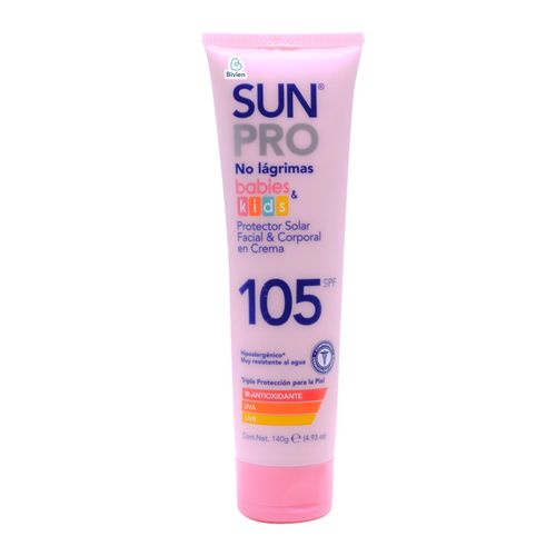Bloqueador Sun Prot Spf 105 Barbies Frasco X 140 Gr Belleza Express