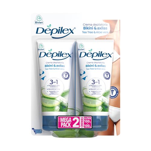 Crema Depilex Bikini Axilas Tubo X 100 Gr 2X1 Belleza Express