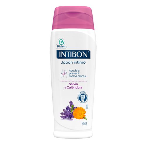 Jabón Íntimo Intibon Salvia Caléndula 210 Gr Belleza Express
