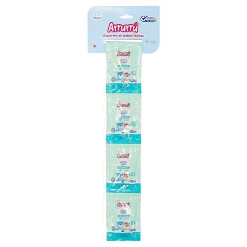 Shampoo Y Baño Líquido Arrurrú 2 En 1 Original Tira 8 Sachets 25 Ml Belleza Express