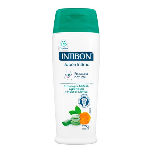Jabón Íntimo Intibon Frescura Natrl Frasco X 120 Gr Belleza Express