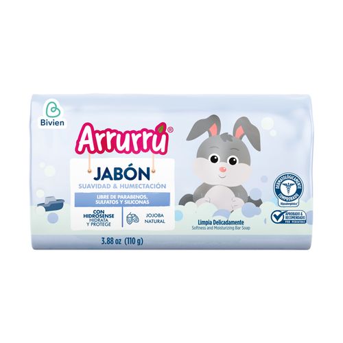 Jabón Arrurrú Suavidad Y Humectación Barra X 110 Gr Belleza Express