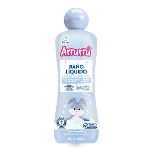 Baño Líquido Arrurrú Suavidad Y Humectación Frasco X 400 Ml Belleza Express