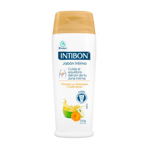 Jabón Íntimo Intibon Vinagre Manzana Caléndula Frasco X 120 Gr Belleza Express