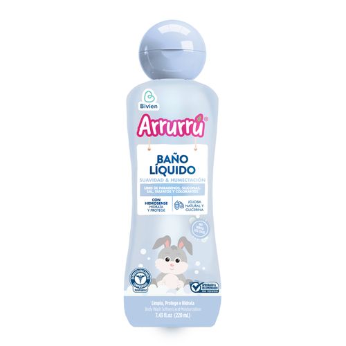 Baño Líquido Arrurrú Suavidad Y Humectación Frasco X 220 Ml Belleza Express