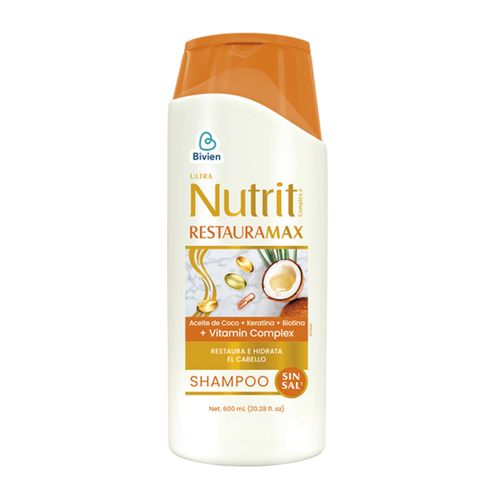 Shampoo Nutrit Restauramax Frasco X 600Ml Belleza Express