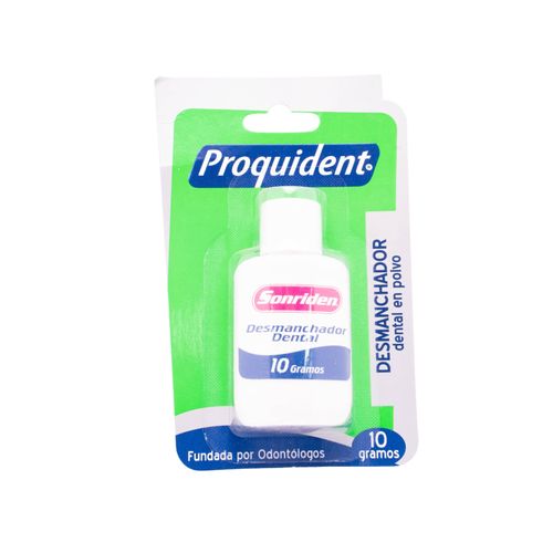 Desmanchador Dental En Polvo Proquident Frasco X 10 Gr