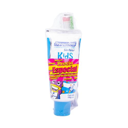 Crema Dental Proquident Kids Tubo X 75 Gr + Cepillo
