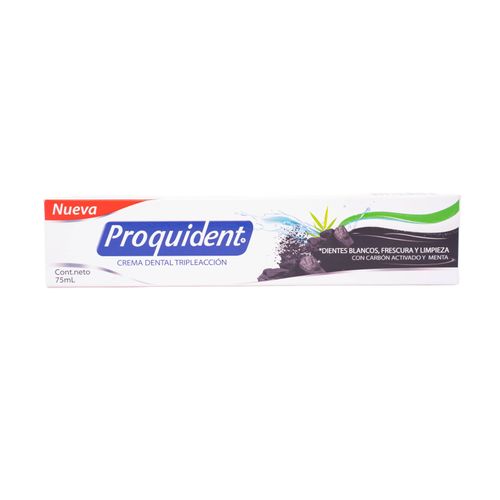 Crema Dental Proquident Carbón Activado Tubo X 75 Ml