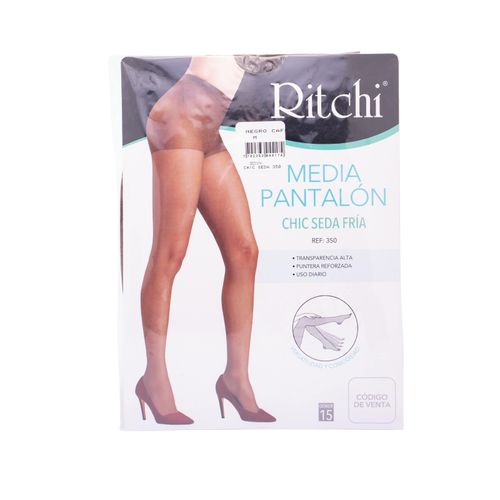 Media Pantalón Chic Seda Negro Café Talla M