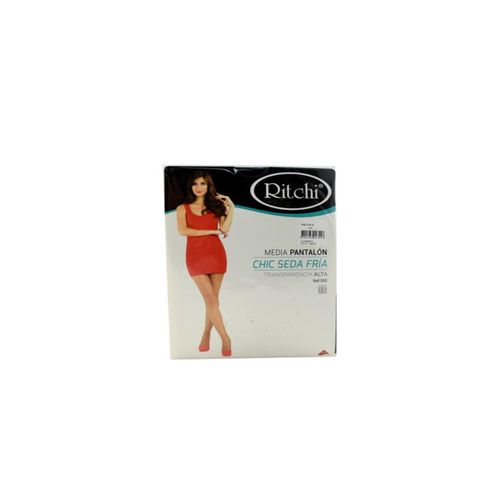 Media Pantalón Chic Seda Negro Talla Xl Ritchi