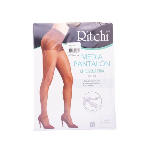 Media Pantalón Chic Seda Canela Talla L Ritchi