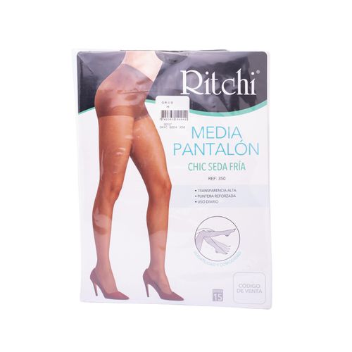 Media Pantalón Chic Seda Gris Talla M Ritchi