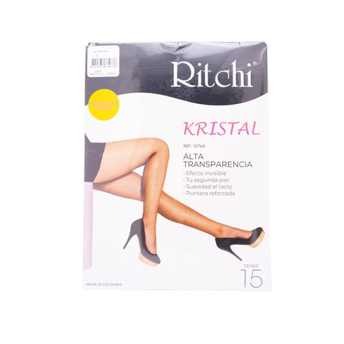 Media Pantalón Opaca Kristal Negro L Ritchi