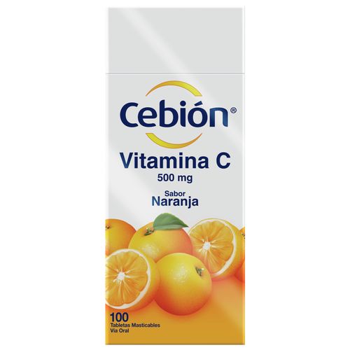 Cebion Naranja 1 Gr Ácido Ascorbico Caja X 10 Tabletas Masticables Procter