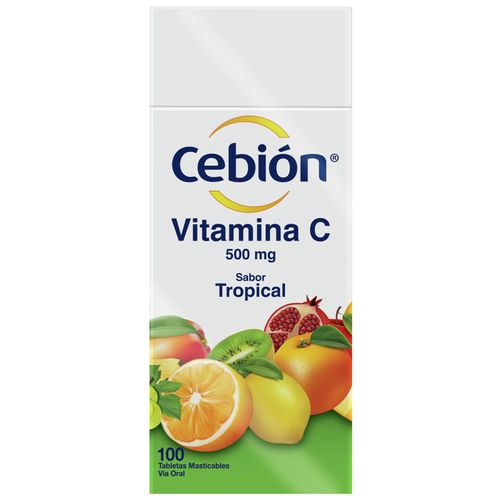 Cebion Tropical Ácido Ascorbico 260 Mg Ascorbato De Sodio 290 Mg Caja X 100 Tabletas Procter