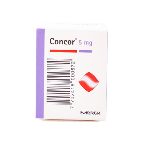 Concor Bisoprolol Fumarato 5 Mg Caja X 30 Tabletas Merck