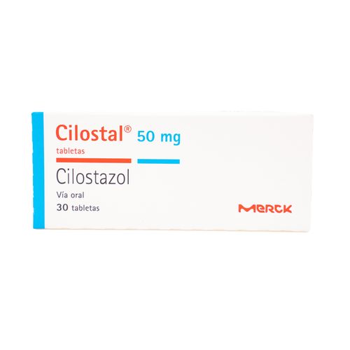 Cilostal Cilostazol 50 Mg Caja X 30 Tabletas Merck