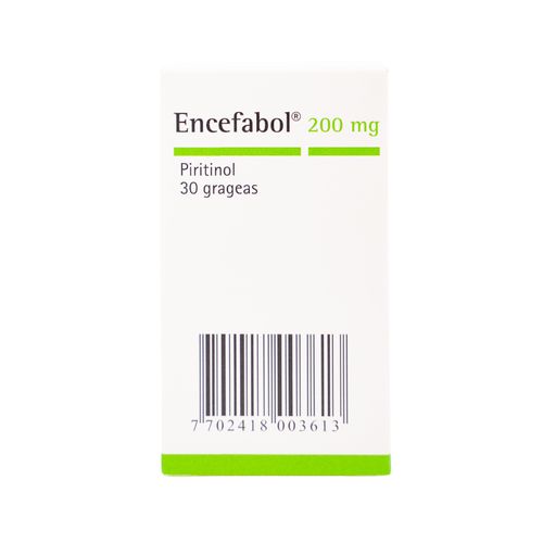 Encefabol Piritinol Diclorhidrato 200 Mg Caja X 30 Grageas Merck