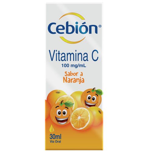 Cebión Solución Oral Naranja Frasco X 30 Ml Ácido Ascorbico 100 Mg/Ml Procter Otc