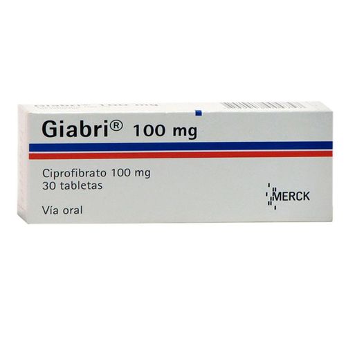 Giabri Ciprofibrato 100 Mg Caja X 30 Tabletas Merck