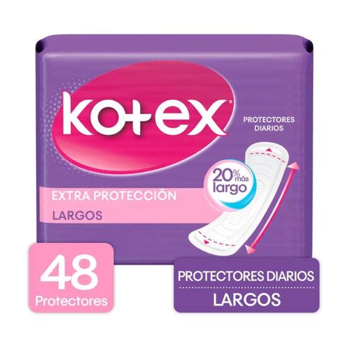 Protectores Diarios Kotex Largos X 48 Unidades