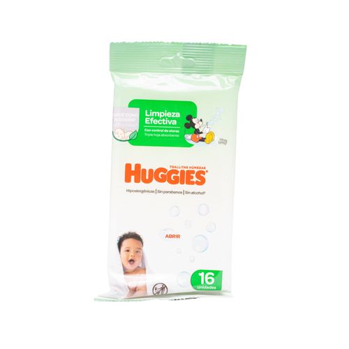 Toallitas Húmedas Huggies Active Fresh Paquete X 16 Unidades