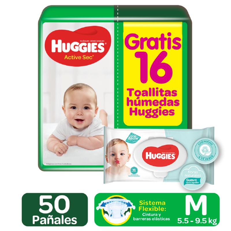 panal-huggies-active-sec-talla-m-paquete-x-50-unidades